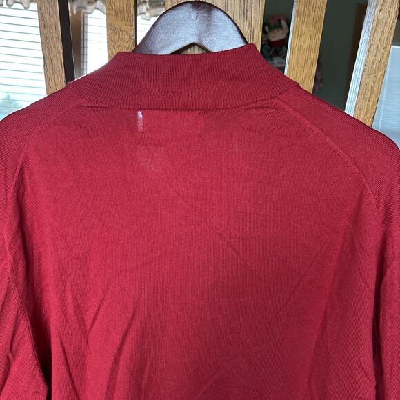 Orvis 1/4 Zip Pullover Shirt Mens XL RED Lightweight Stretch Casual VINTAGE - Picture 5 of 5